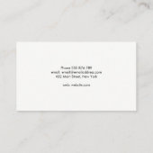 Professionele minimalistische moderne lijnen visitekaartje (Achterkant)