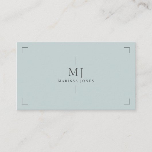 Professionele minimalistische moderne monogram sto visitekaartje (Voorkant)