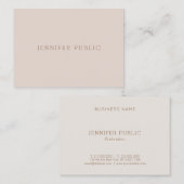 Professionele, minimalistische, moderne Sjabloon L Visitekaartje (Voorkant / Achterkant)