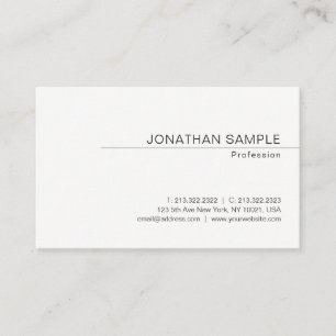 Professionele minimalistische, moderne Sjabloon Visitekaartje