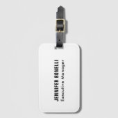 Professionele minimalistische moderne trendy bagagelabel (Voorkant (verticaal))