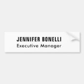 Professionele minimalistische moderne trendy bumpersticker (Voorkant)
