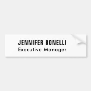 Professionele minimalistische moderne trendy bumpersticker