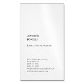 Professionele, minimalistische moderne trendy magnetisch visitekaartje (Voorkant Verticaal)