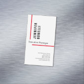 Professionele, minimalistische moderne trendy magnetisch visitekaartje (Voorbeeld)