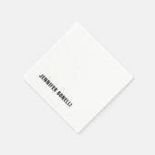 Professionele minimalistische moderne trendy naam servet (Hoek)