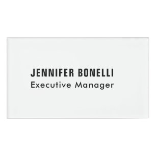 Professionele minimalistische moderne trendy naambadge
