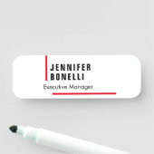 Professionele, minimalistische moderne trendy naamplaatje (In situ)