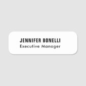 Professionele minimalistische moderne trendy naamplaatje (Voorkant)