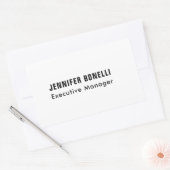 Professionele minimalistische moderne trendy rechthoekige sticker (Envelop)