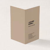 Professionele, minimalistische moderne trendy visitekaartje (Buitenkant)