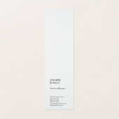 Professionele, minimalistische moderne trendy visitekaartje (Buitenkant ongevouwen)