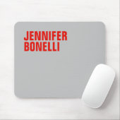 Professionele, minimalistische, moderne, vette gri muismat (Met muis)