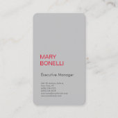 Professionele minimalistische moderne visitekaartje (Voorkant)