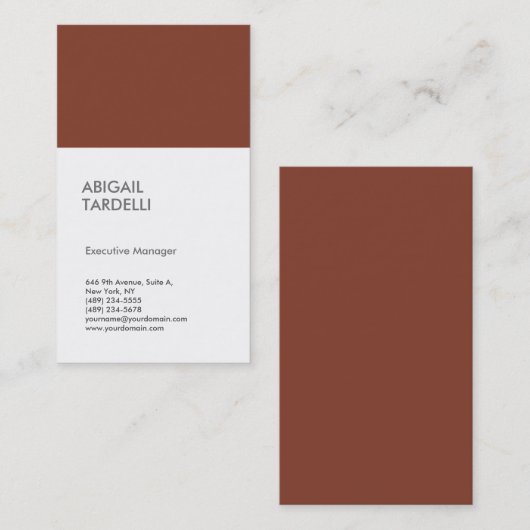 Professionele minimalistische moderne visitekaartje (Voorkant / Achterkant)