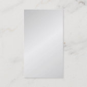 Professionele minimalistische moderne zilvergrijs visitekaartje (Achterkant)