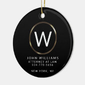 Professionele minimalistische monogram Ornament (Links)