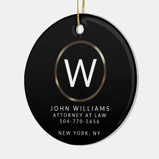 Professionele minimalistische monogram Ornament (Links)