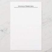 Professionele minimalistische platte, eenvoudige m briefpapier (Voorkant)