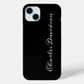 Professionele minimalistische platte kalligrafie z Case-Mate iPhone case (Achterkant)