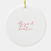 Professionele minimalistische rood wit modern keramisch ornament (Achterkant)