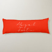 Professionele minimalistische rood wit modern lichaamskussen (Achterkant)