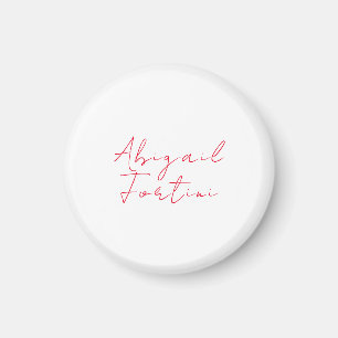 Professionele minimalistische rood wit modern magneet