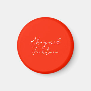 Professionele minimalistische rood wit modern magneet