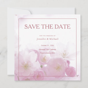 Professionele Minimalistische Roze Gouden Kleur Bl Save The Date