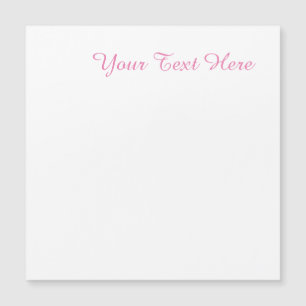 Professionele minimalistische roze witte magnetisc