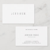 Professionele minimalistische Sjabloon Modern Eleg Visitekaartje (Voorkant / Achterkant)