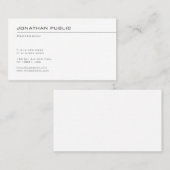 Professionele minimalistische Sjabloon Modern Popu Visitekaartje (Voorkant / Achterkant)