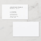Professionele minimalistische Sjabloon Trendy Visitekaartje (Voorkant / Achterkant)