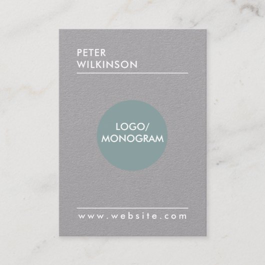 Professionele minimalistische stijl visitekaartje (Voorkant)