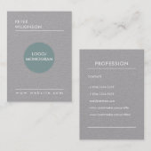 Professionele minimalistische stijl visitekaartje (Voorkant / Achterkant)