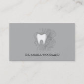 Professionele minimalistische tandartsafspraak afsprakenkaartje (Voorkant)