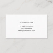 Professionele minimalistische textuur Blauwe consu Visitekaartje (Achterkant)