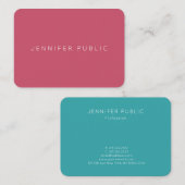 Professionele minimalistische trendkleuren Sjabloo Visitekaartje (Voorkant / Achterkant)