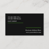 Professionele minimalistische twee zijden visitekaartje (Achterkant)