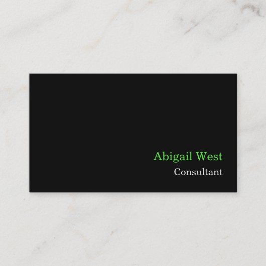 Professionele minimalistische twee zijden visitekaartje (Voorkant)