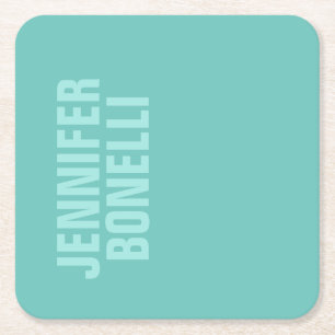 Professionele minimalistische vetgedrukte blauwe n kartonnen onderzetters