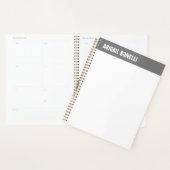 Professionele minimalistische vetgedrukte naam chi planner