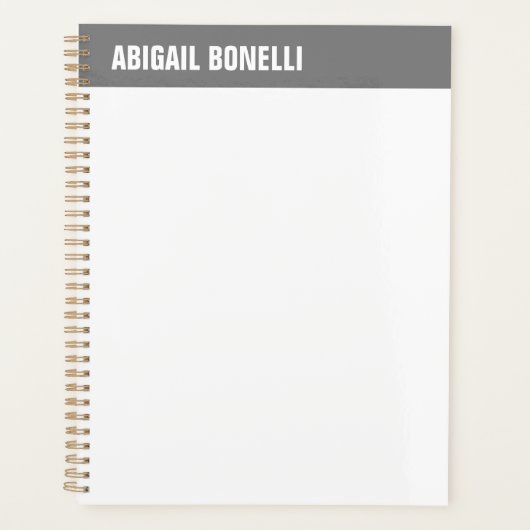 Professionele minimalistische vetgedrukte naam chi planner