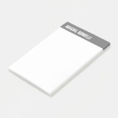 Professionele minimalistische vetgedrukte naam chi post-it® notes (Schuin)