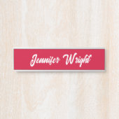 Professionele minimalistische vlakte modern kersen deurbordje (Voorkant)