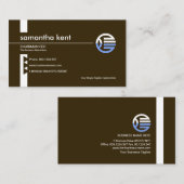 Professionele minimalistische, voortreffelijke bru visitekaartje (Voorkant / Achterkant)