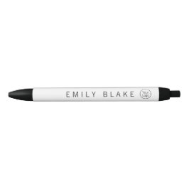 Professionele Minimalistische Zakpen Met Logo Zwarte Inkt Pen