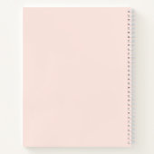 Professionele minimalistische zwarte roze notitieboek (Achterkant)