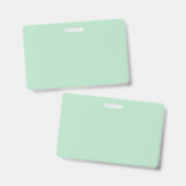 Professionele Mint Groene Naam Badge (Voor- en achterkant)