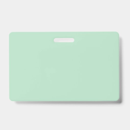 Professionele Mintgroene Naambadge Badge (Voorzijde)
